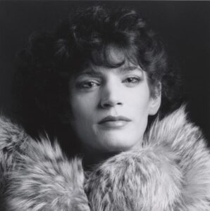 Robert Mapplethorpe, Self Portrait (1980): the artist wearing make-up and a fur collar